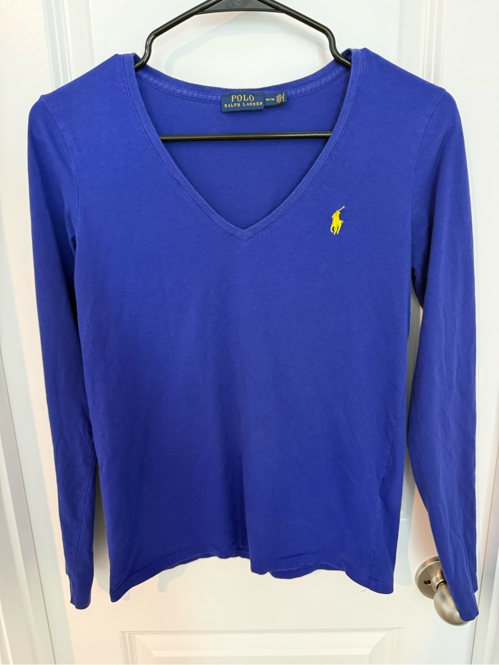 Vintage Polo by Ralph Lauren Women's V-Neck Long Sleeve